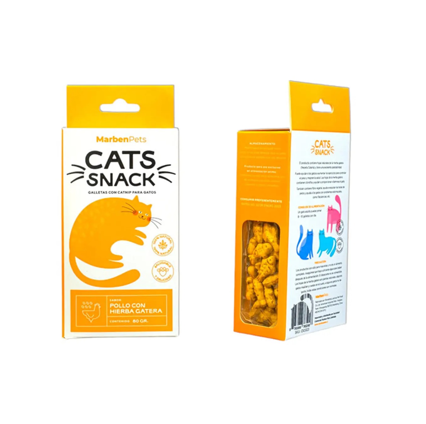 Cat snack hierba gatera pollo 80 gr